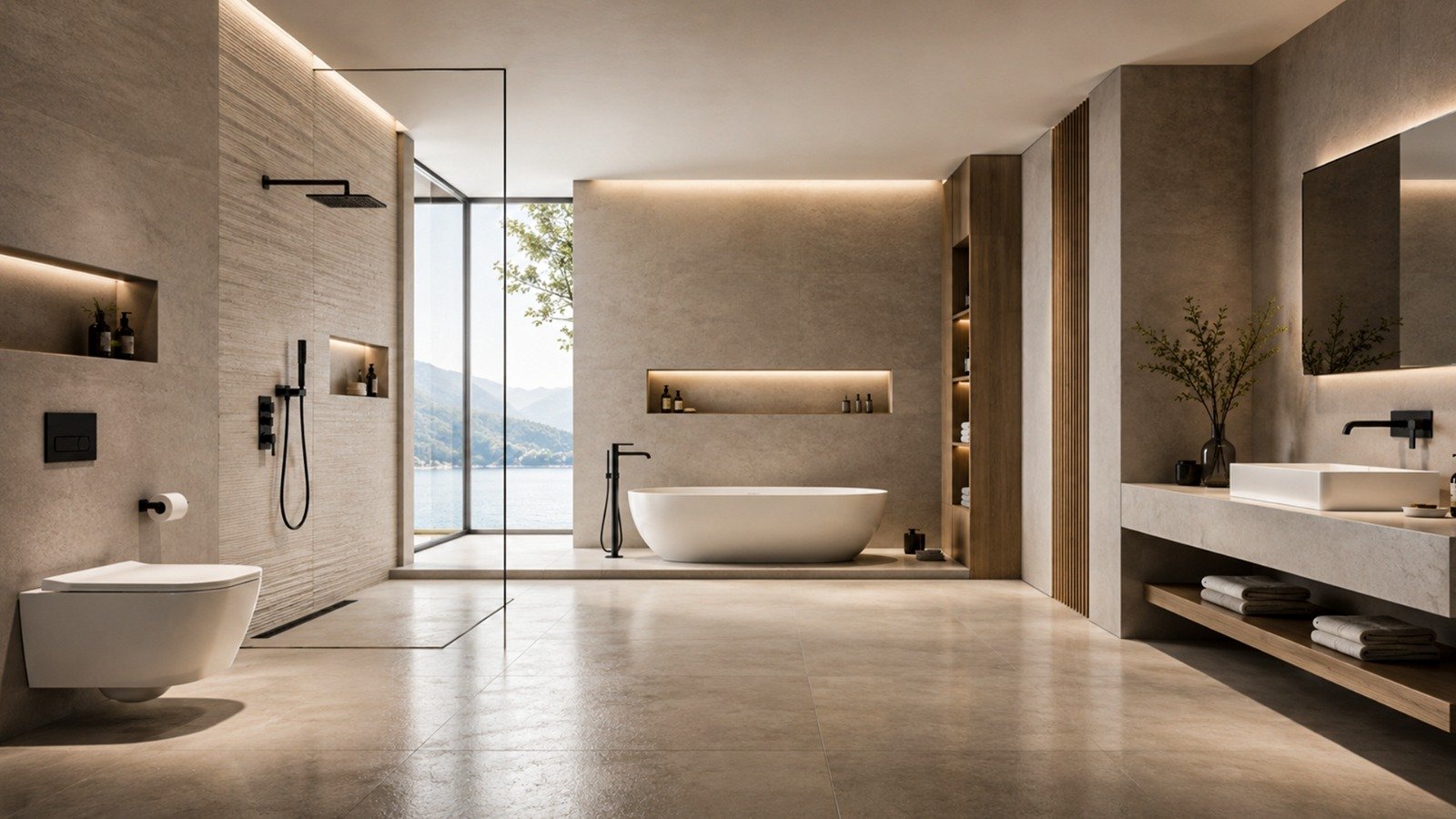Luxury Ceramic Bathroom Space